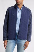 johnnie-O Weller Lightweight Mixed Media Fleece Jacket