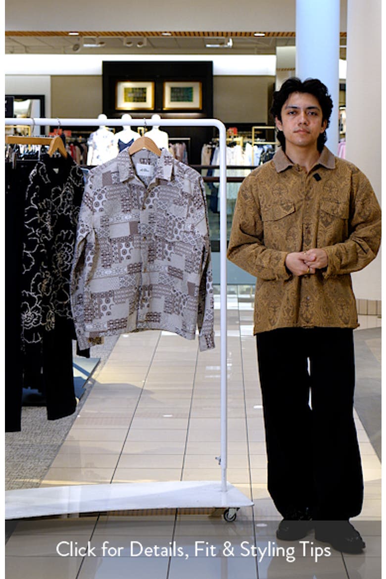 Layton Patch Jacquard Button-Up Shirt Jacket video