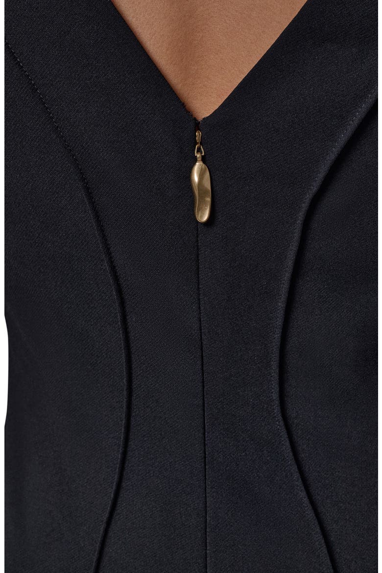 Sleeveless A-Line Cocktail Dress, Alternate, color, BLACK