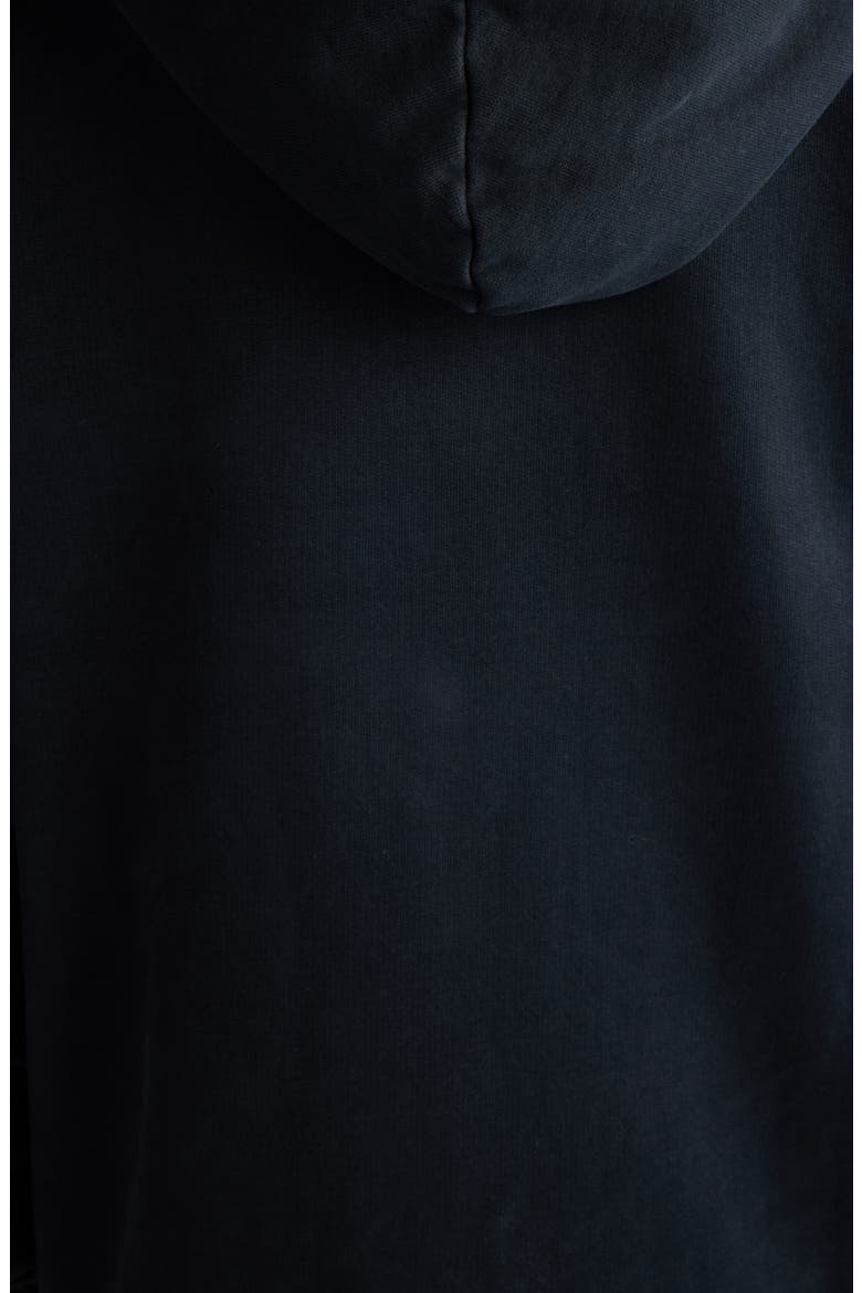 Fikka U Stamp Organic Cotton Hoodie, Alternate, color, BLACK
