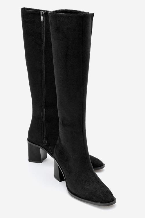 Prologue Shoes Venia Block Heel Boot In Black