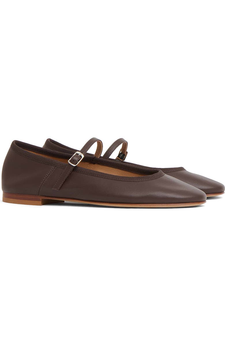 Mansur Gavriel Dance Mary Jane Flat, Main, color, Chocolate