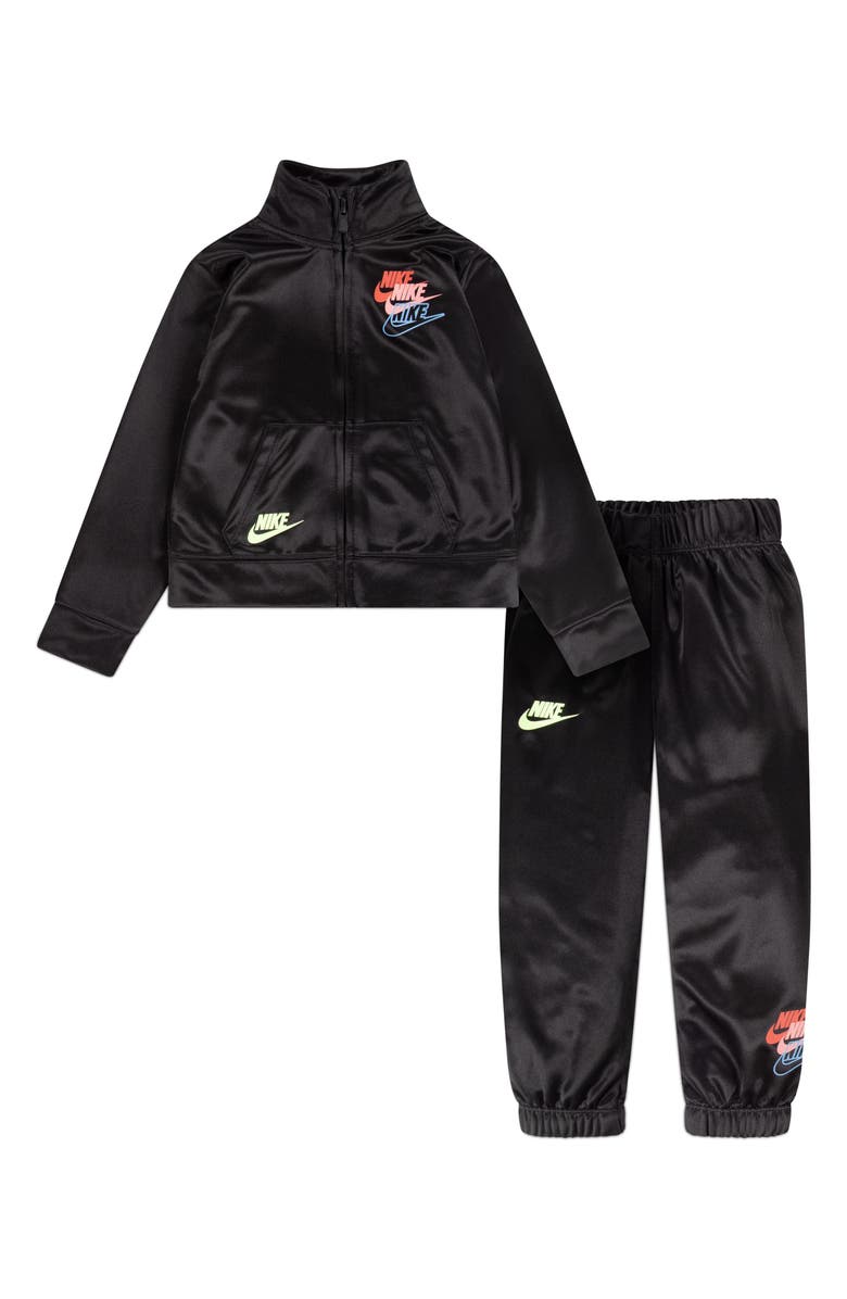 Nike Kids' Glow Time Tricot Track Jacket & Pants Set, Main, color, Black