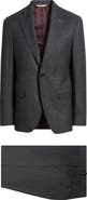 Jack Victor Montana Charcoal Grey Screen Weave Super 110s Wool Suit