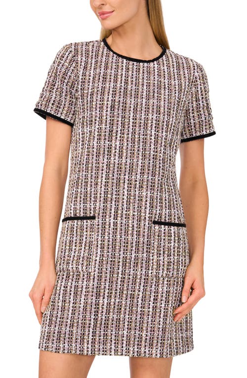 Cece Tweed Shift Minidress