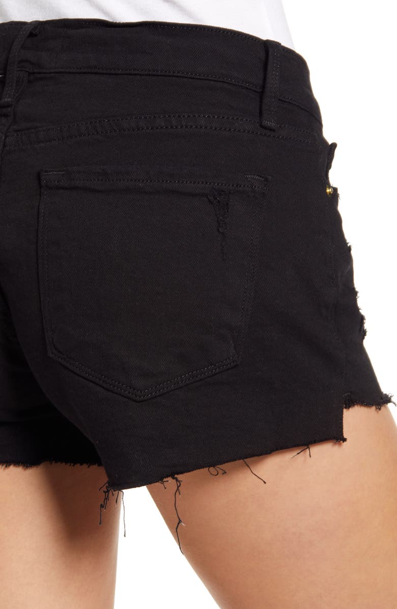 FRAME Le Cutoff Tulip Hem Denim Shorts, Alternate, color,