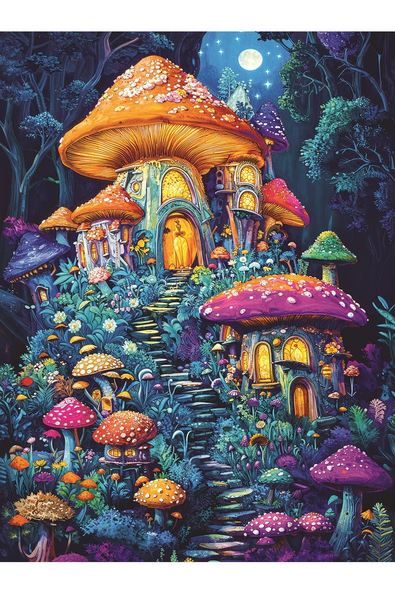 Under the Moon and Stars 1000 piece Jigsaw Puzzle for Adults, Alternate, color, Multicolor