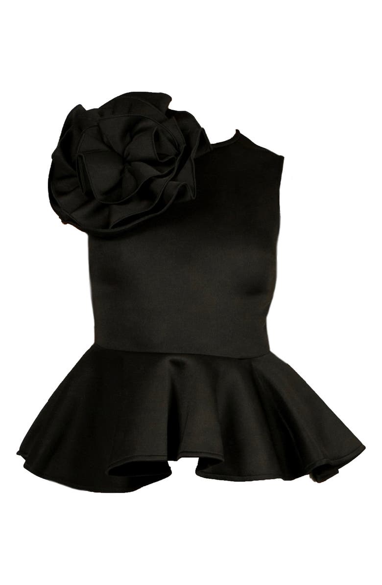 NIKKI LUND Corsage Sleeveless Peplum Top, Alternate, color,
