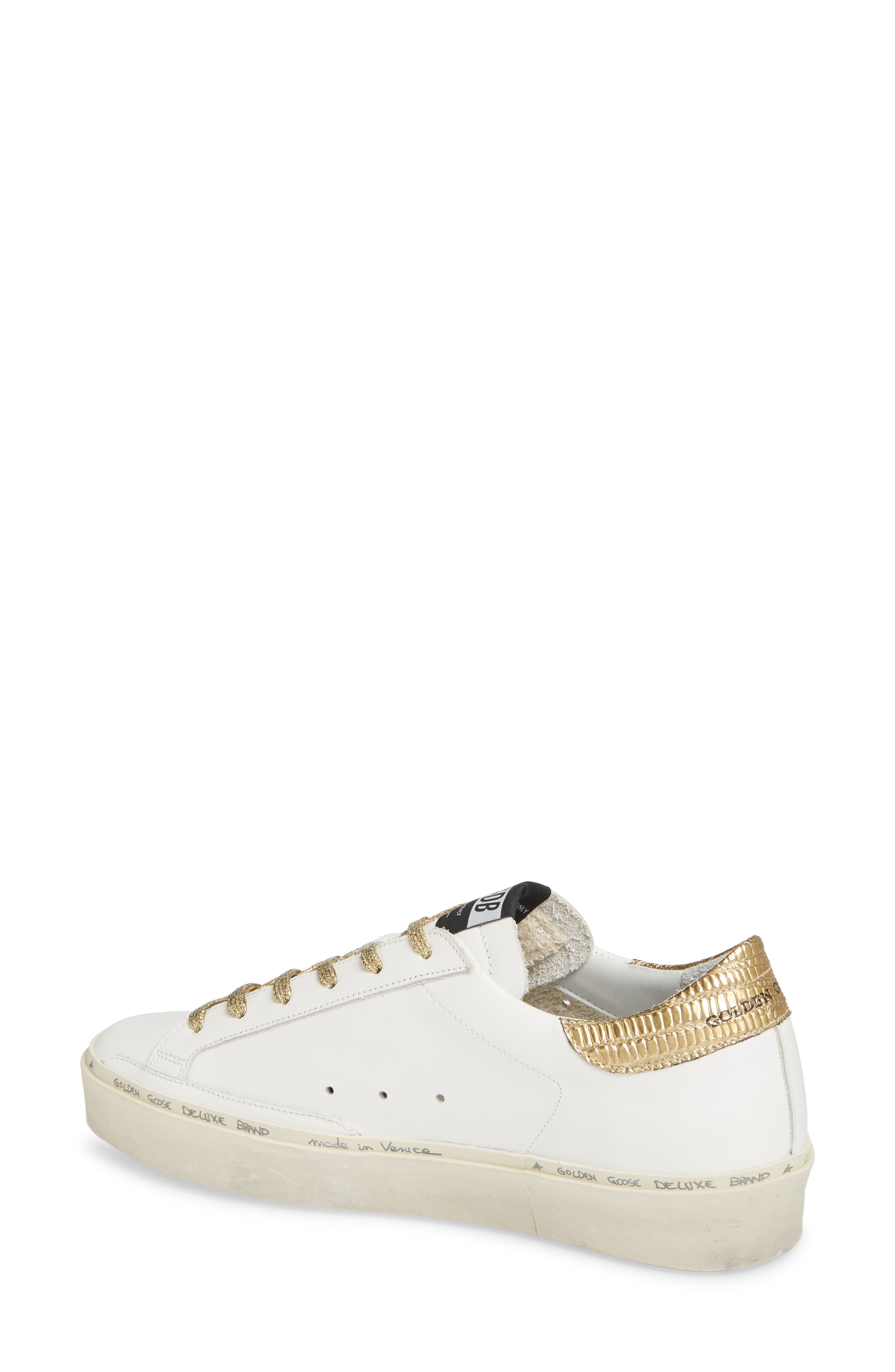 Golden Goose Hi Star Metallic Platform Sneaker, Alternate, color, 