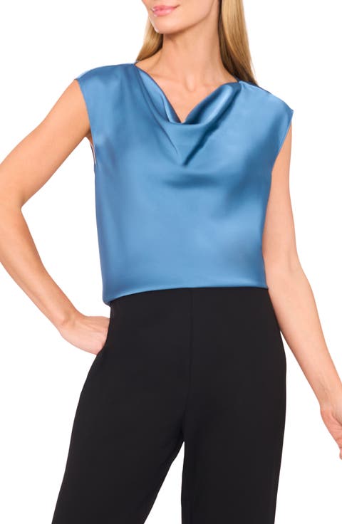 Cowl Neck Sleeveless Top