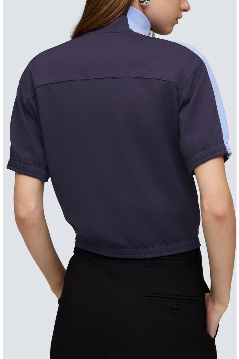 T7 Short Sleeve Track Jacket, Alternate, color, DEEP PLUM