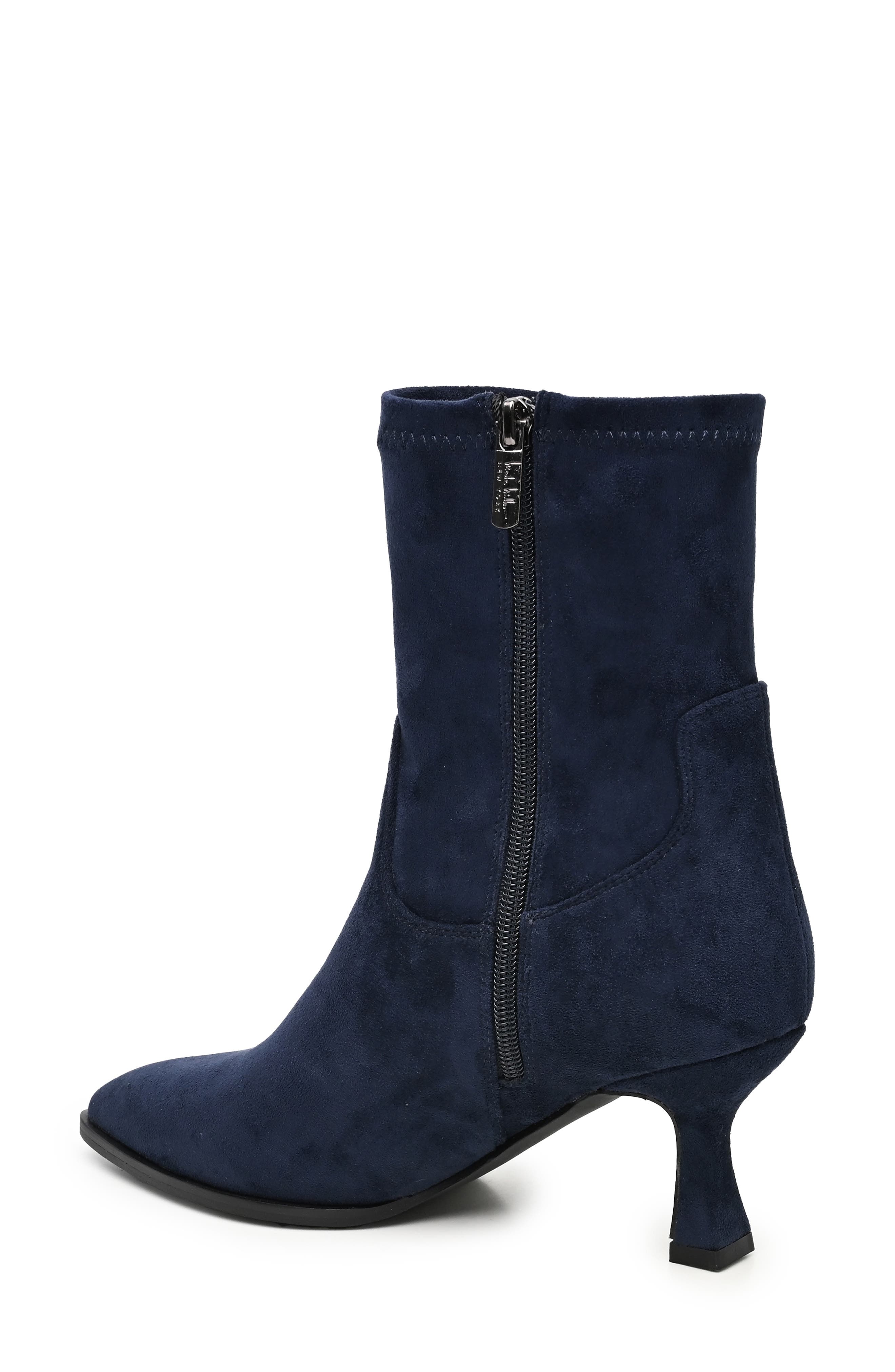 Dixon Pointed Toe Bootie, Alternate, color, NAVY MICRO