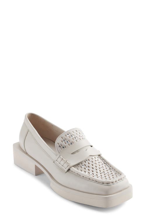 Dkny Blevins Penny Loafer In Soft White