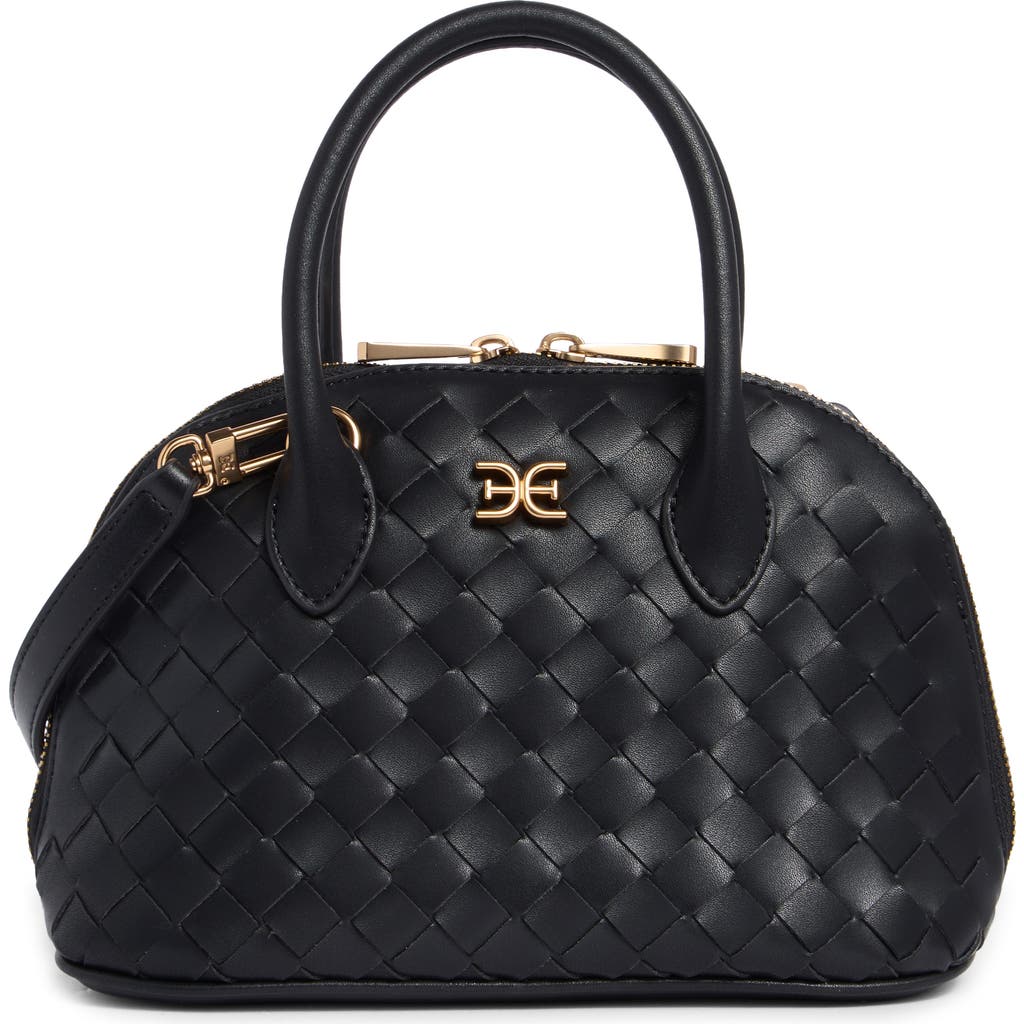 Sam Edelman Margo Mini Woven Satchel Bag In Black