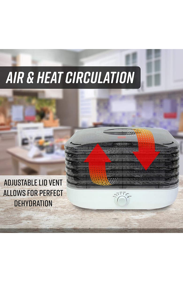 RONCO Turbo EZ-Store 5-Tray Dehydrator, Alternate, color, White
