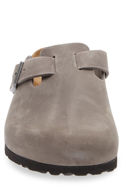 Birkenstock Closed-toe Dove Grey Sandals With Adjustable Strap In Gray