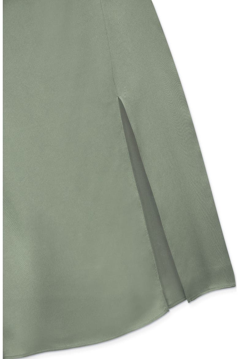 Jolin Silk Midi Skirt, Alternate, color, ARTICHOKE