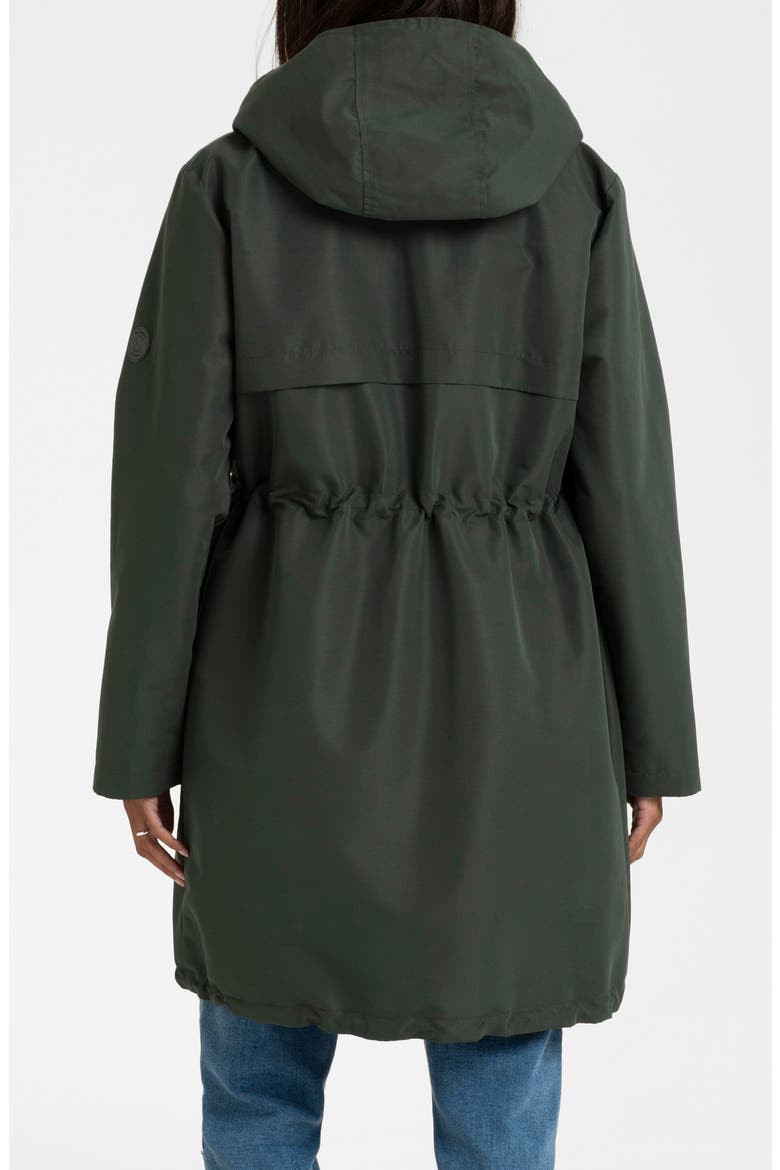 Showerproof Maternity & Babywearing Parka, Alternate, color, GREEN