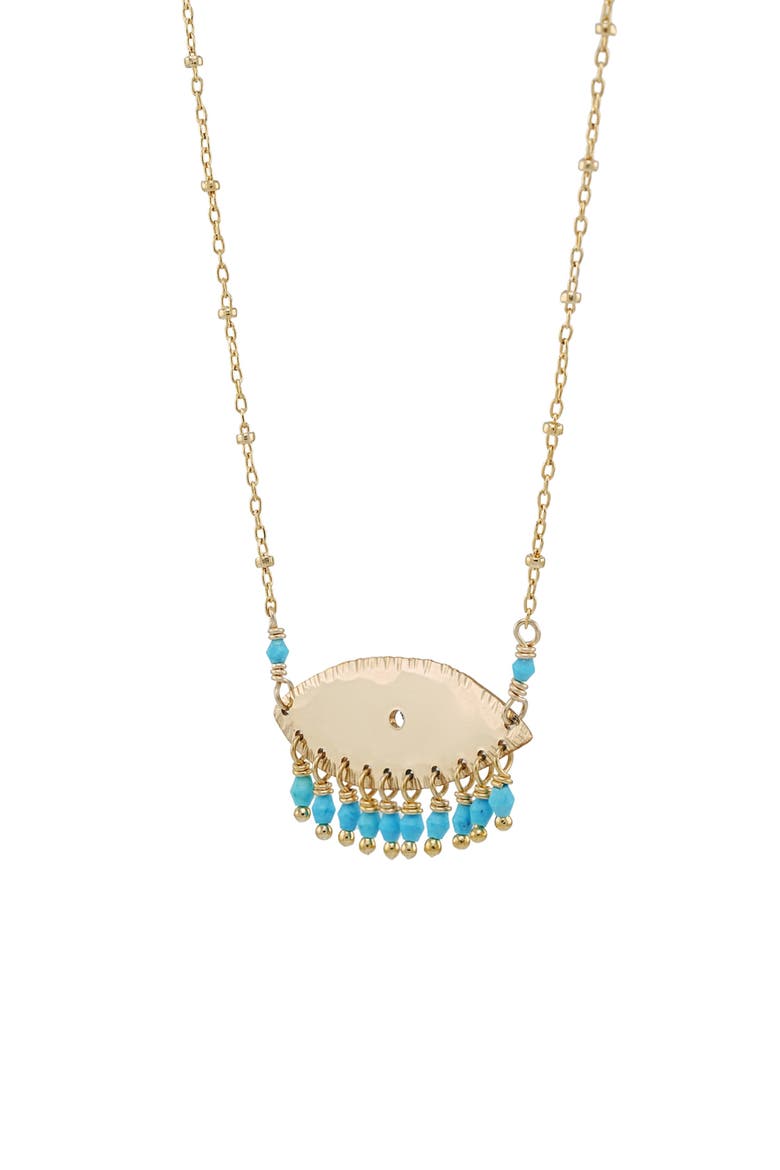 Eye of Hours Necklace, Alternate, color, 14K Yellow Gold