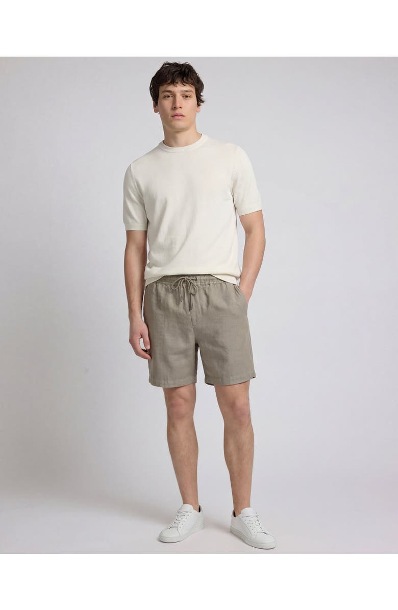 Onia Mercerized Cotton Knit Tee, Alternate, color, Egret