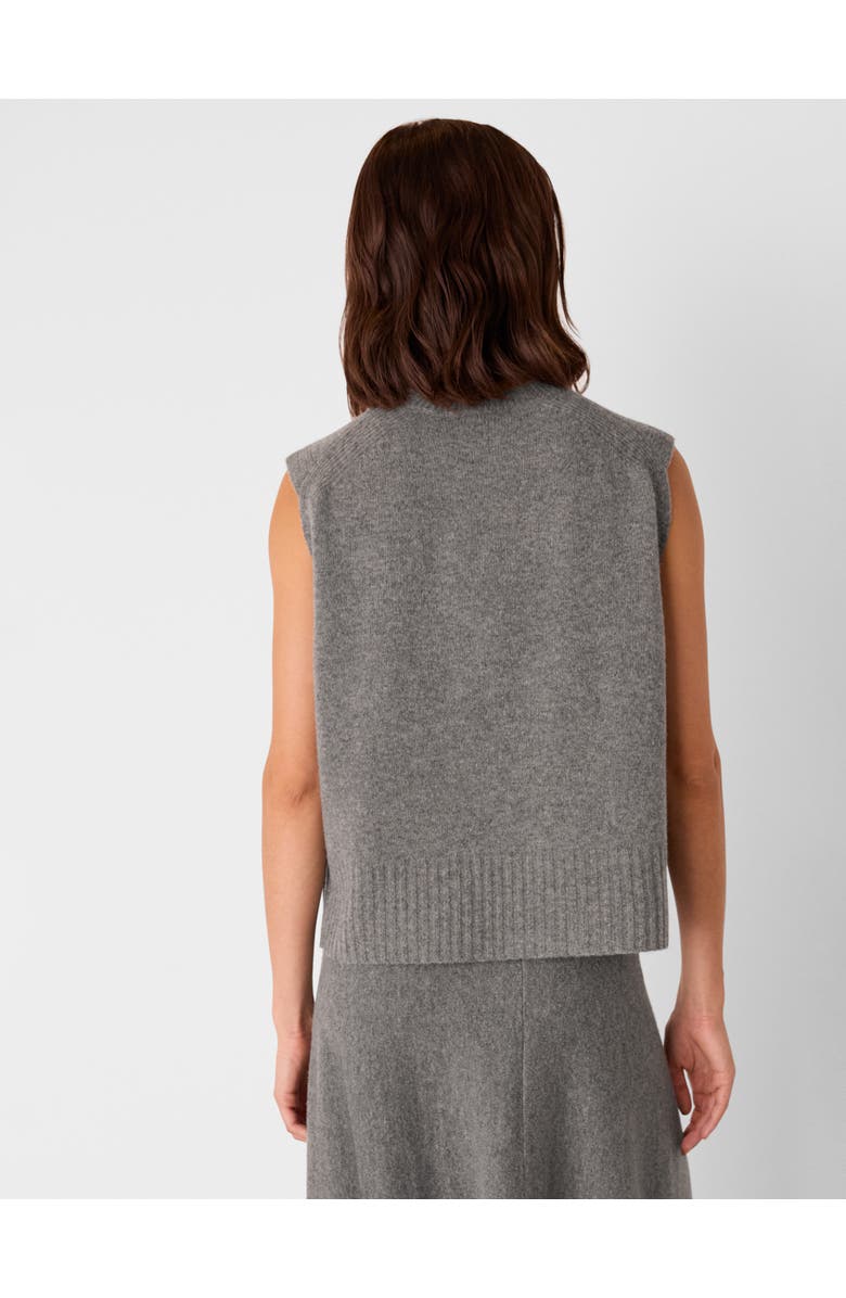Whistles Knitted Sleeveless Vest, Alternate, color, Grey