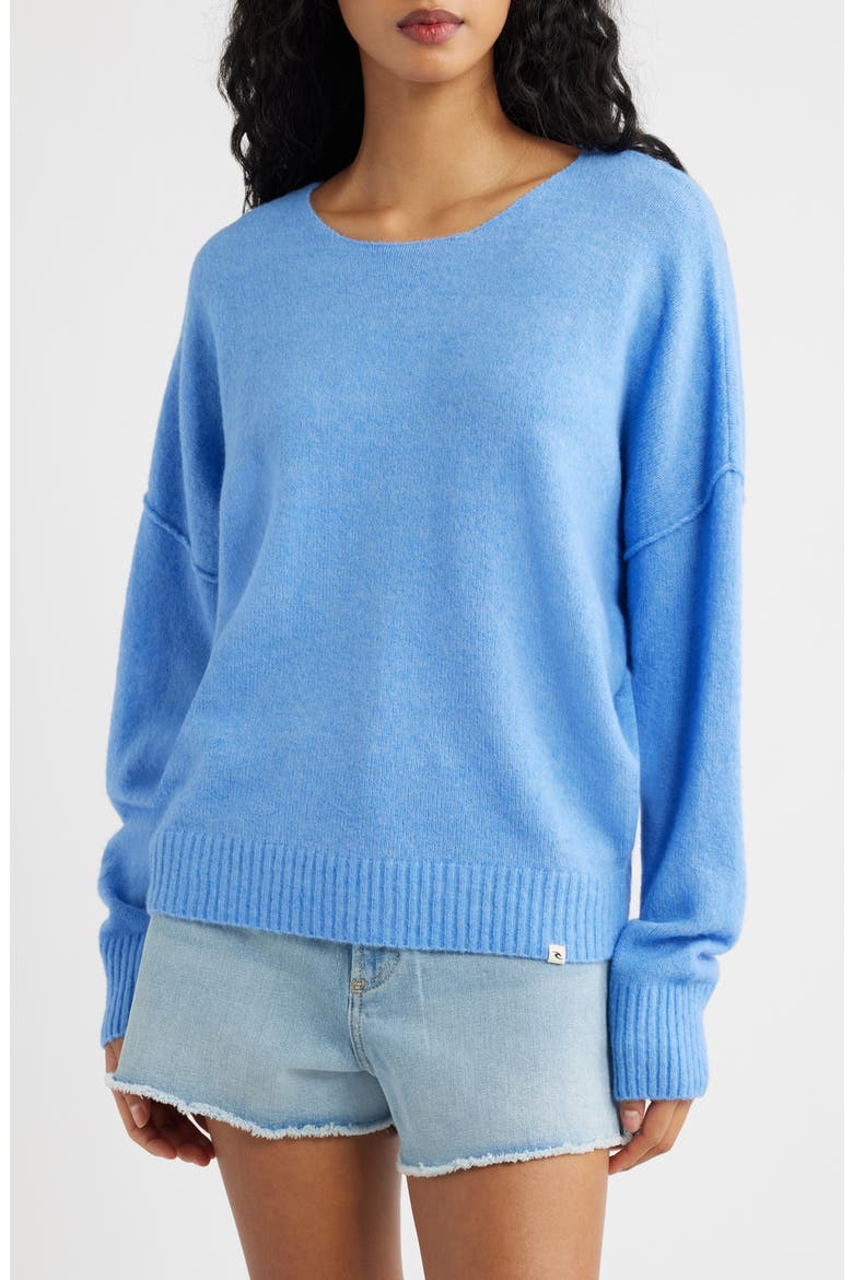 Emily Crewneck Sweater, Main, color, CORNFLOWER BLUE