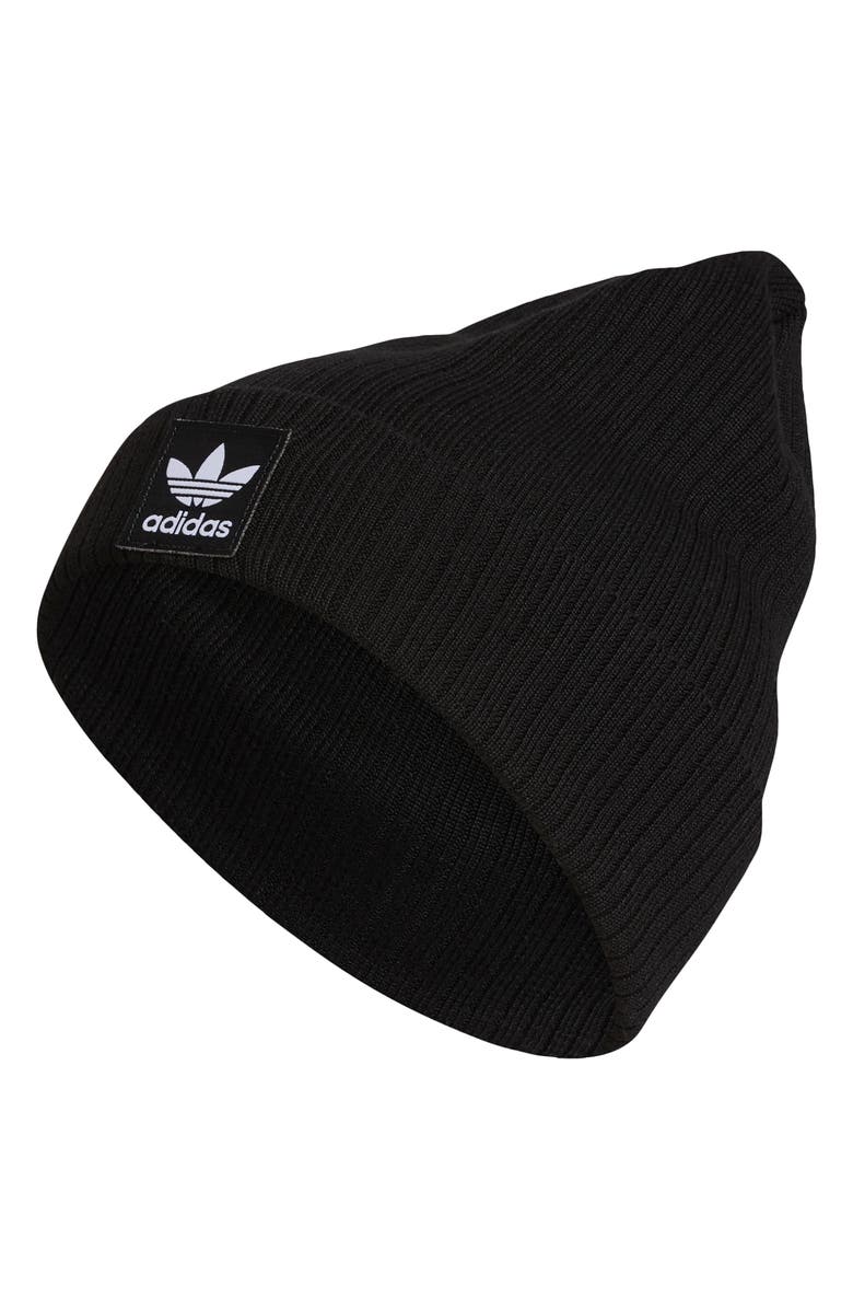 adidas Originals Logo Rib Beanie, Main, color, 