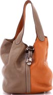 Pre-Owned Hermes Picotin Lock Bag Bicolor Clemence MM
