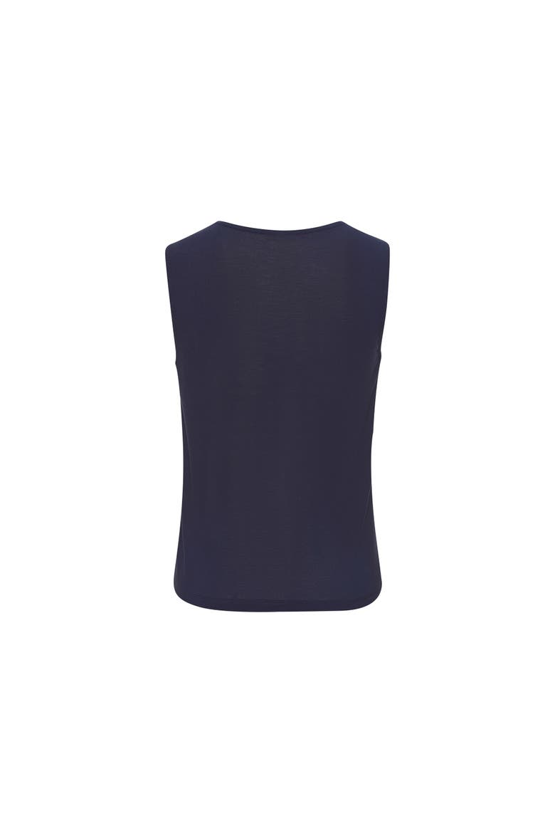 Crew Neck Tank Top, Alternate, color, Navy