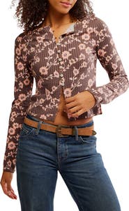 Free People Tilly Cotton Seersucker Cardigan