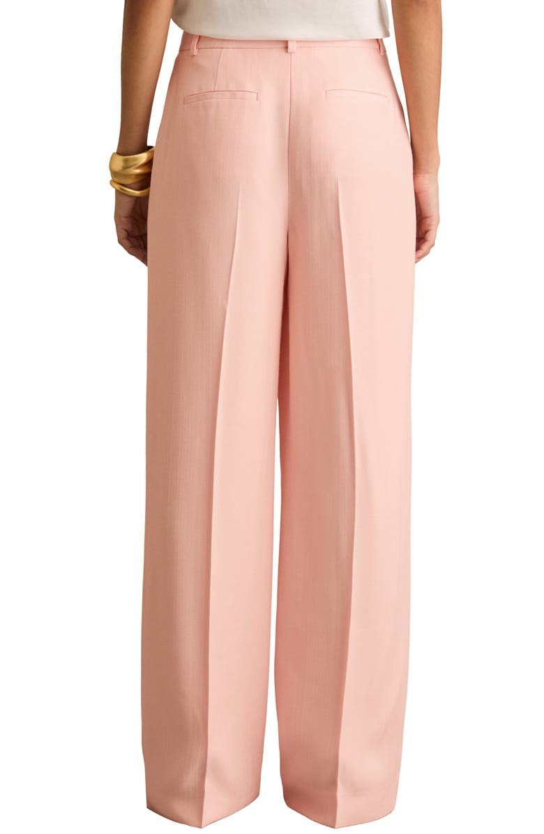 Reiss Magda Pleated Wide Leg Pants, Alternate, color, Pink
