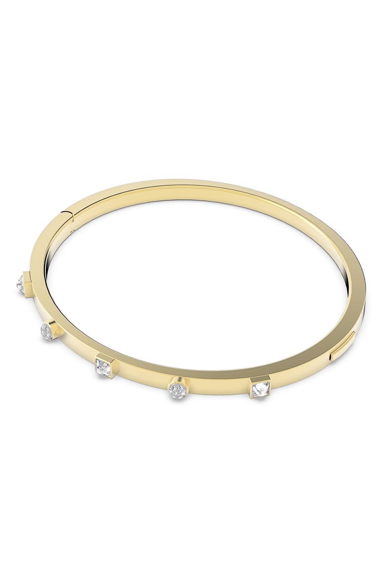 Thrilling Crystal Bangle, Alternate, color, GOLD