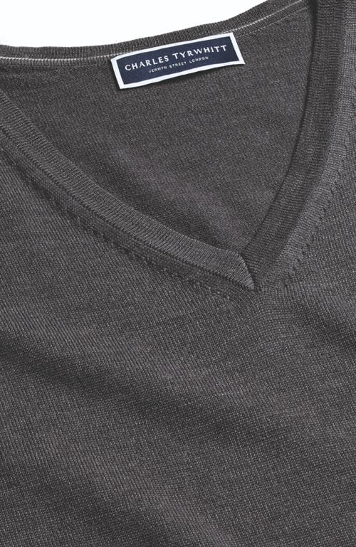 CHARLES TYRWHITT CHARLES TYRWHITT MERINO V-NECK SWEATER
