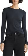 rag & bone ICONS Luca Slim Fit Long Sleeve Top
