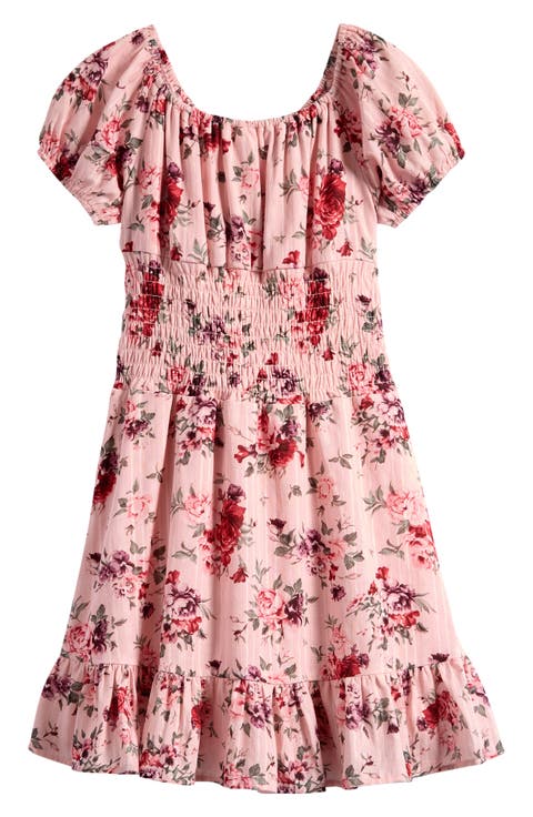 Kids' Smocked Peasant Dress