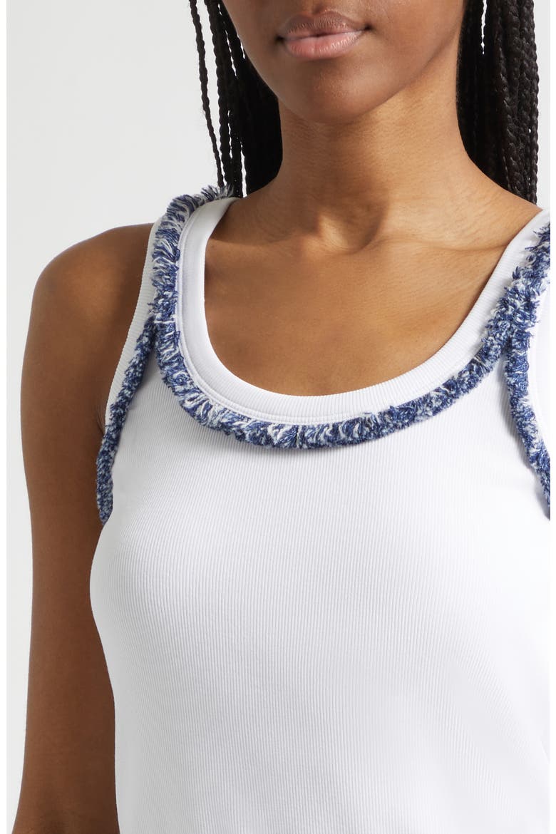 Quenta Fringe Tank, Alternate, color, WHITE/ TWILIGHT