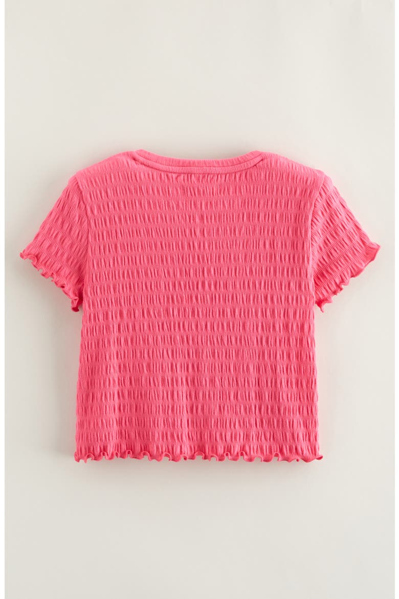 Kids' Pucker Knit T-Shirt, Alternate, color, PINK MAGENTA