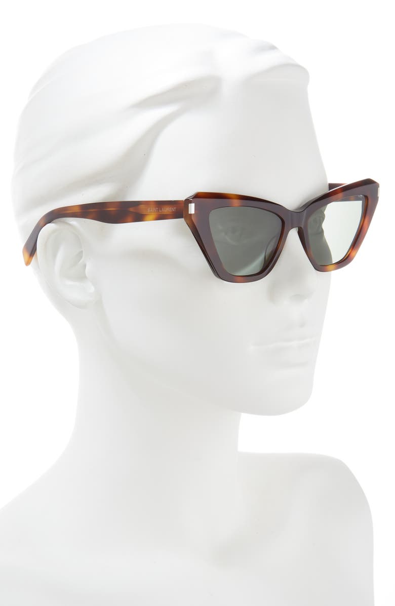Saint Laurent 54mm Cat Eye Sunglasses, Alternate, color, 