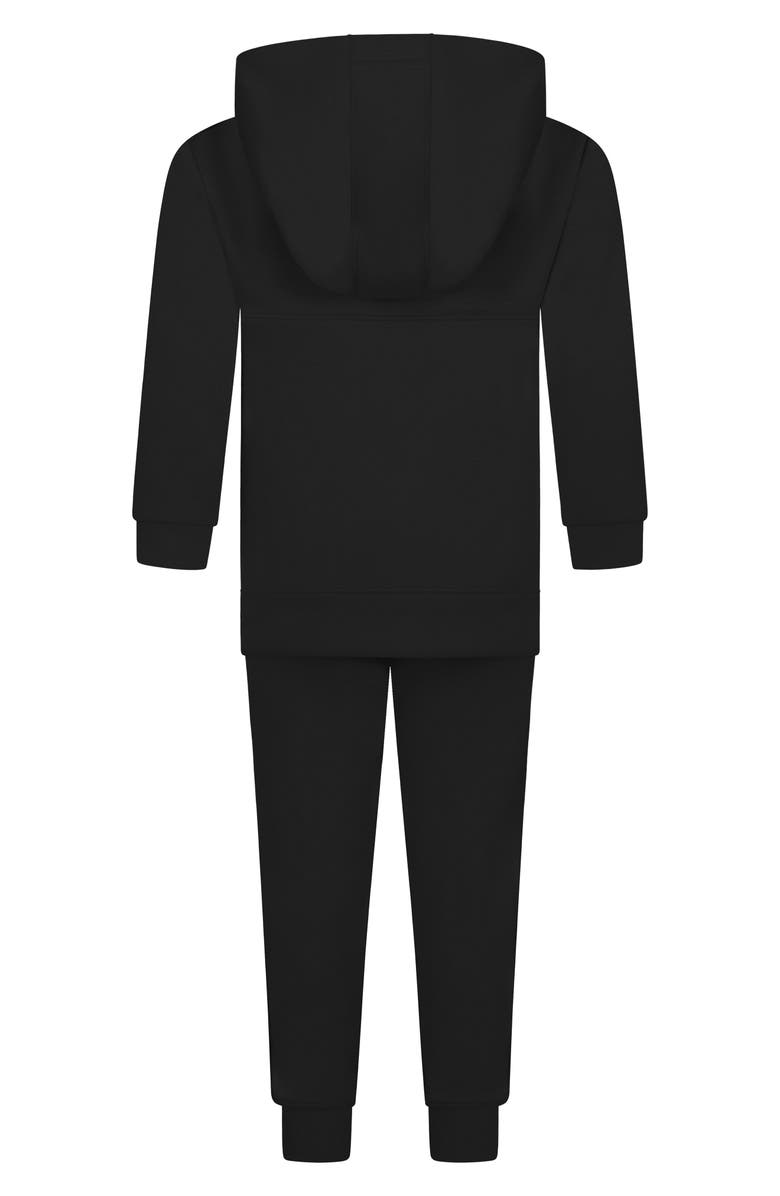 90 DEGREE BY REFLEX Kids' Defy Scuba Knit Hoodie, T-Shirt & Joggers Set, Alternate, color, Black/ Lunar Dust