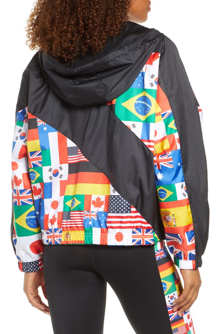 Hooded Woven Jacket, Alternate, color, BLACK