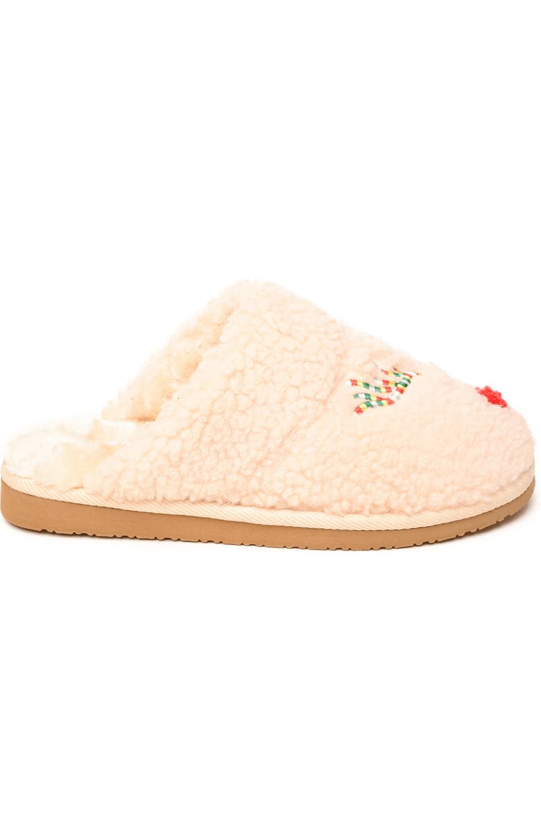 Minnetonka Reindeer Chesney Faux Shearling Slipper, Alternate, color,