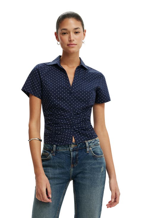 Women's Maya Rouched Shirt
