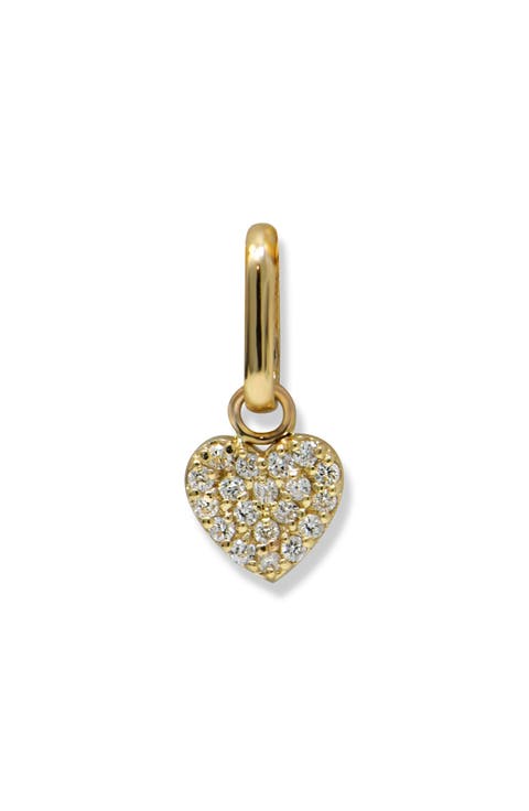 Love Letter Pavé Diamond Heart Charm