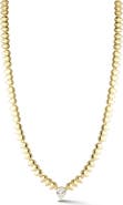 CHLOE AND MADISON Pear Cubic Zirconia Necklace
