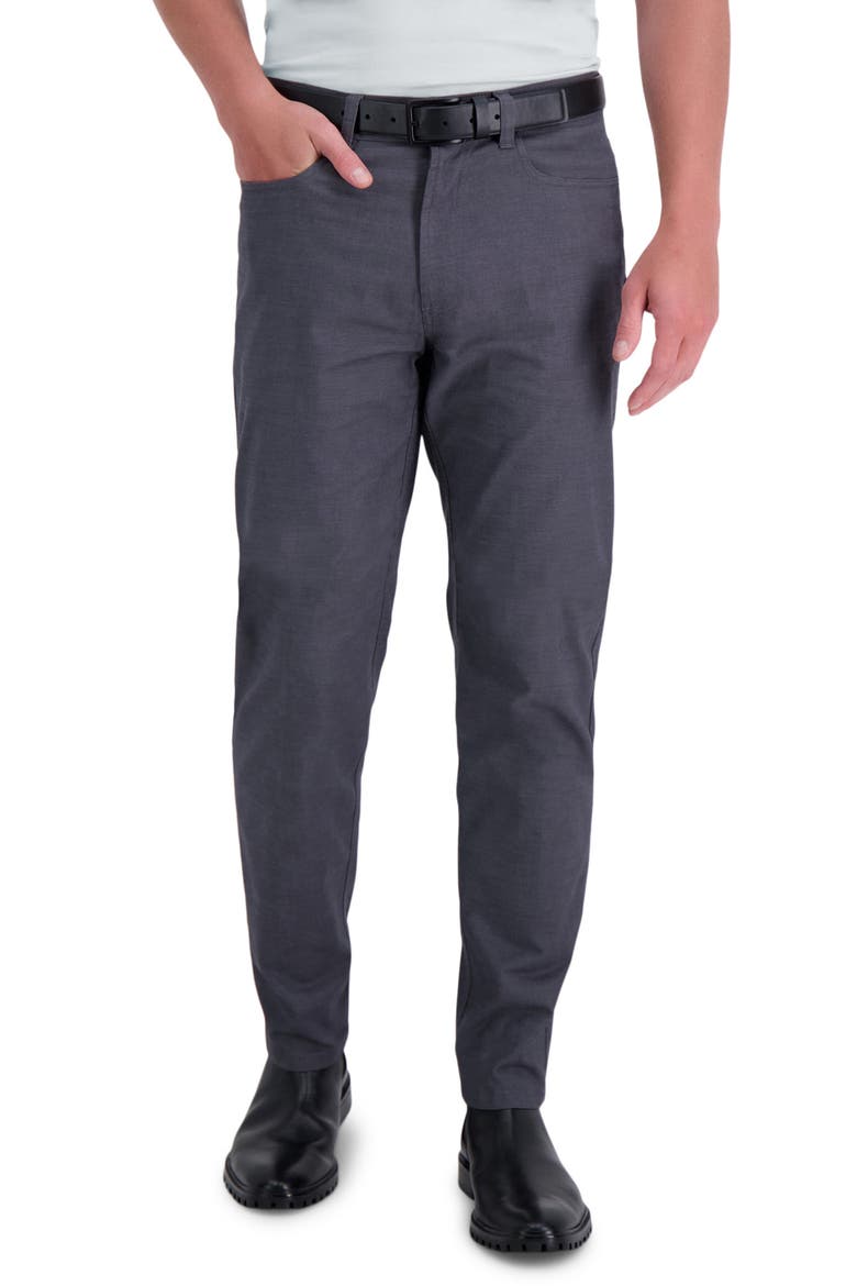 Technical Slim Fit Trousers, Main, color, DARK GREY