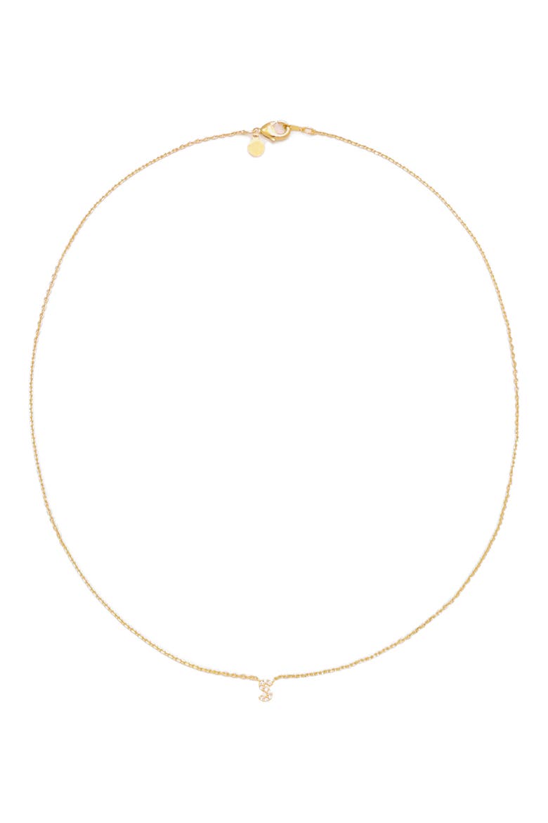 Call Me By Your Name Initial Pendant Necklace, Main, color, GOLD - S