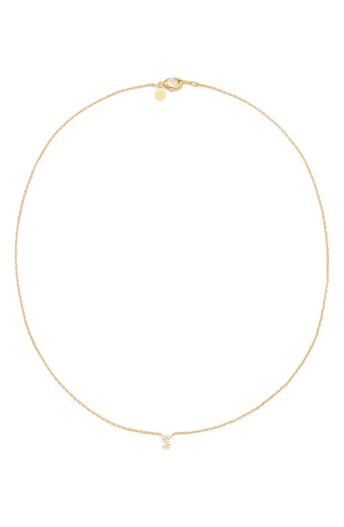 Petit Moments Call Me By Your Name Initial Pendant Necklace In Gold - S