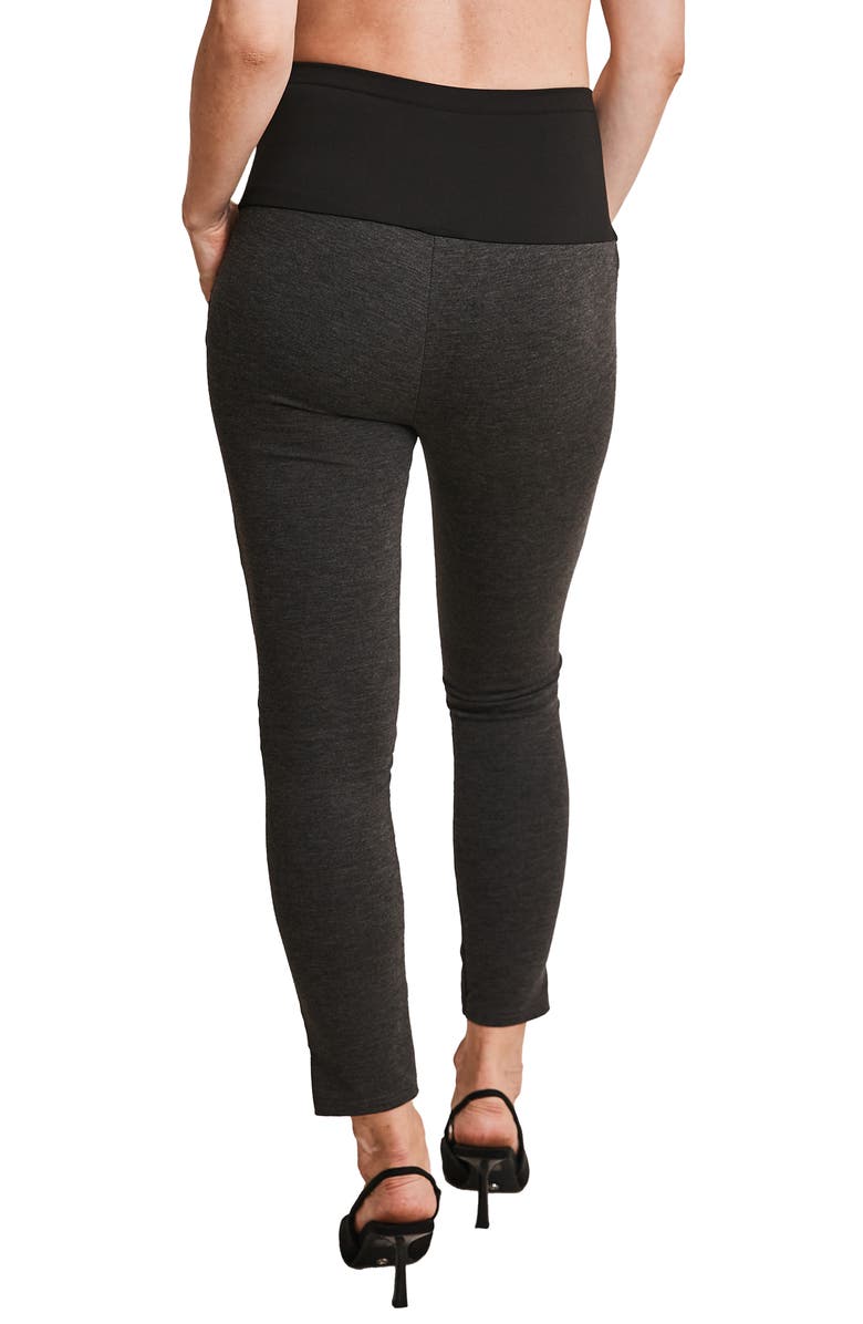 Angel Maternity Zoe Straight Leg Ponte Maternity Pants, Alternate, color,