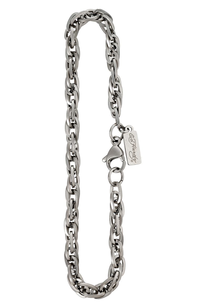 Men's Twist Chain Bracelet, Alternate, color, SILVER
