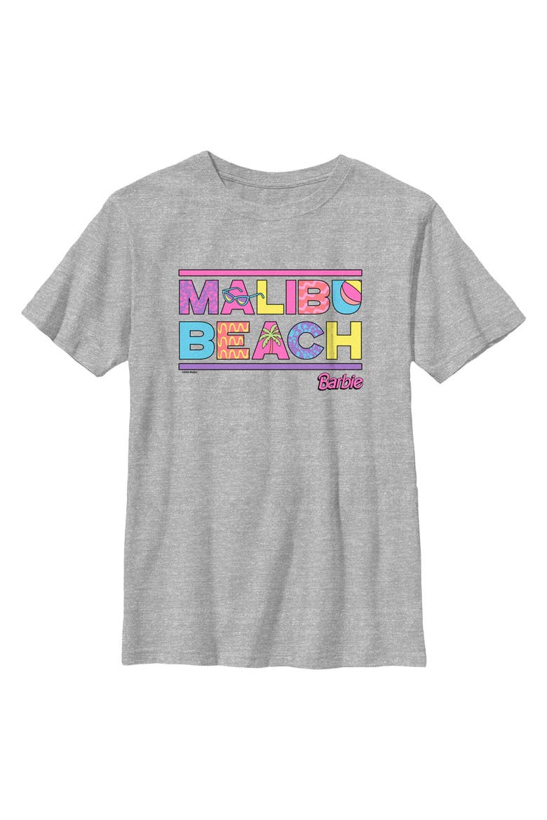 Boys' Malibu Beach Fun Logo T-Shirt, Main, color, Sport Grey